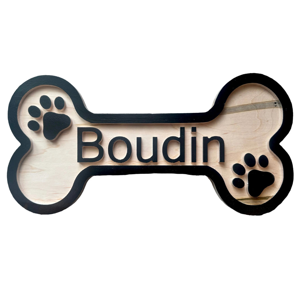 Custom Wooden Dog Bone Sign