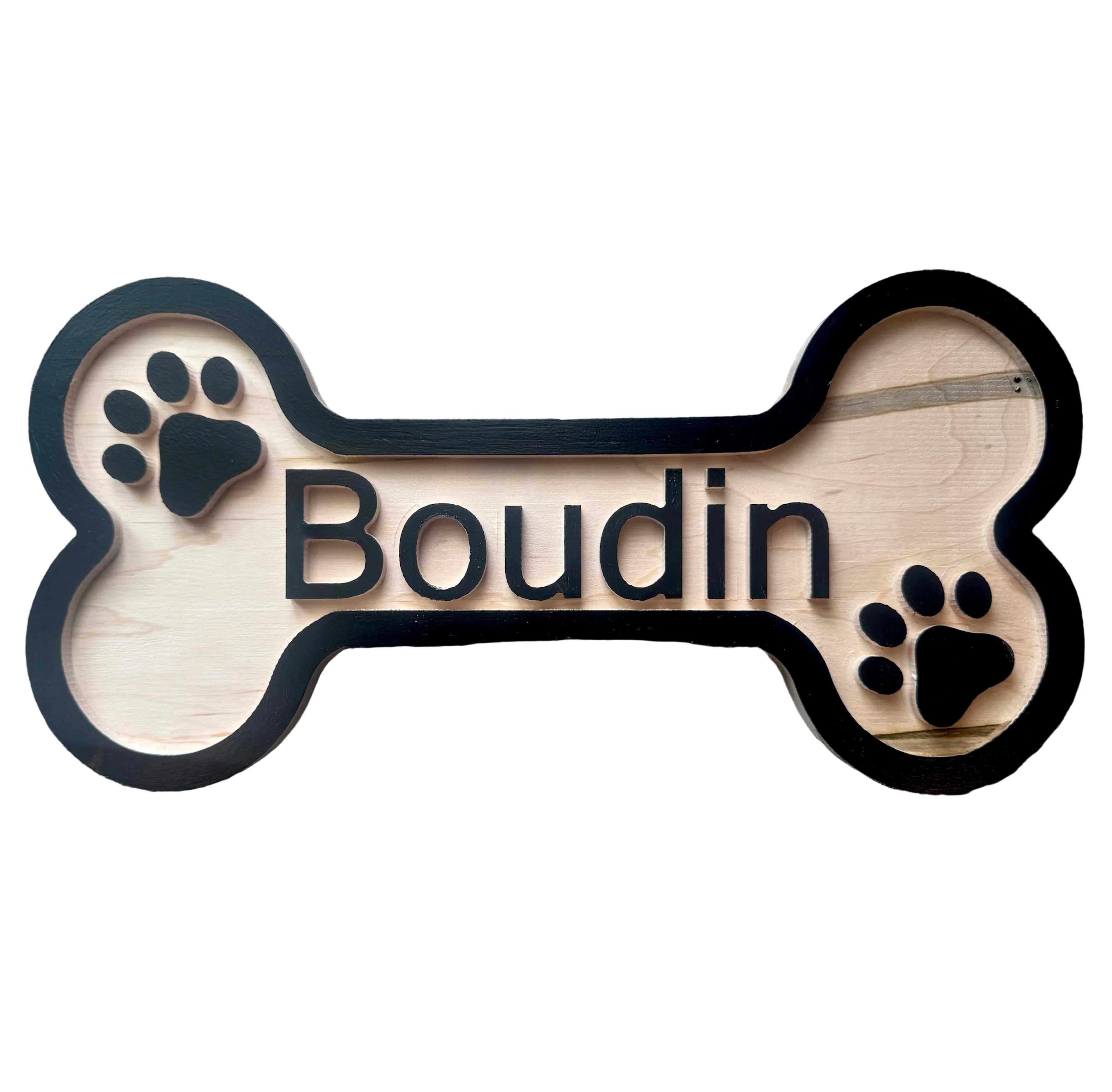Custom Wooden Dog Bone Sign
